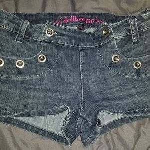 Dollhouse Button Front Shorts Size 7